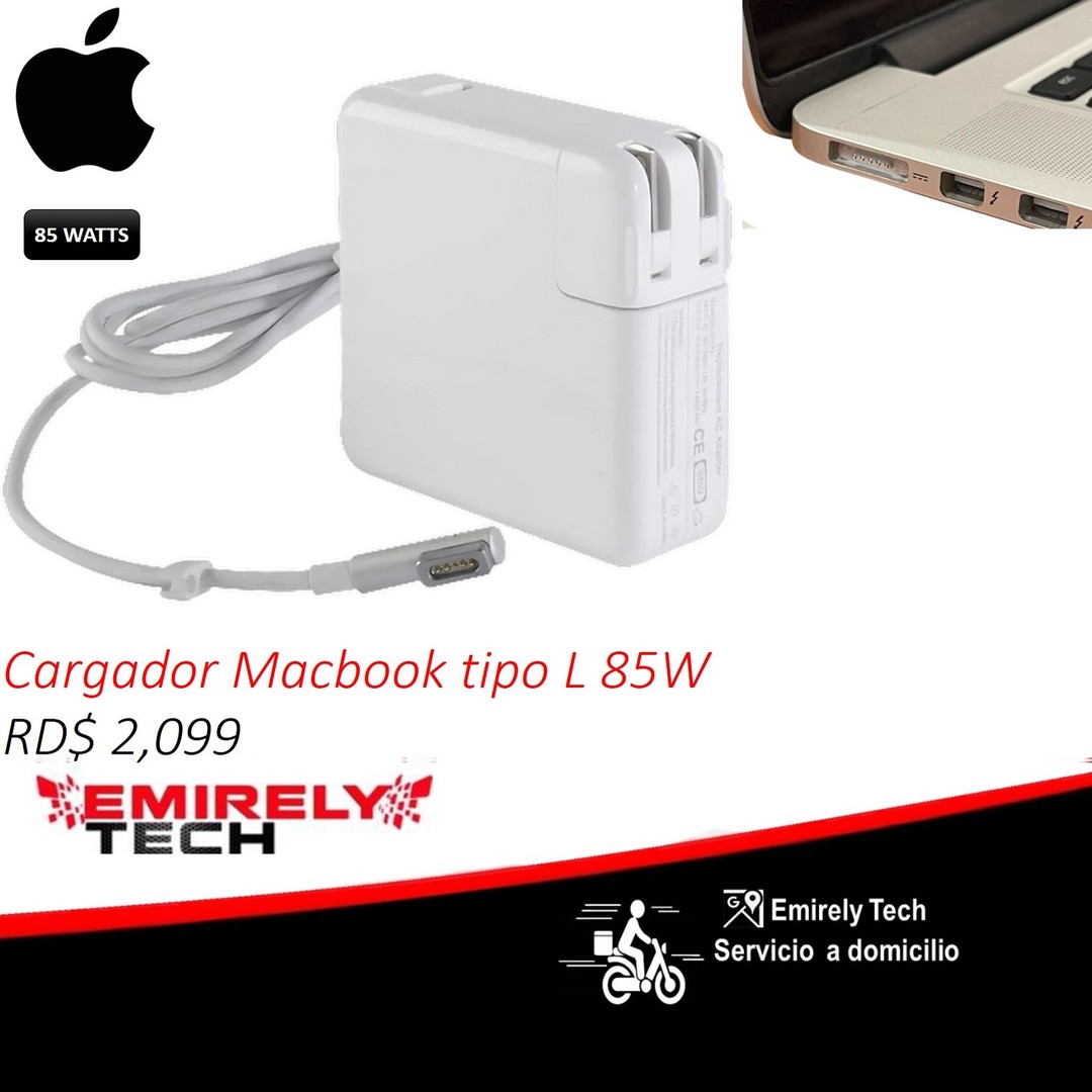 accesorios para electronica - Cargador para Mac book Tipo L Apple Laptop Apple Macbook 85W Tipo L