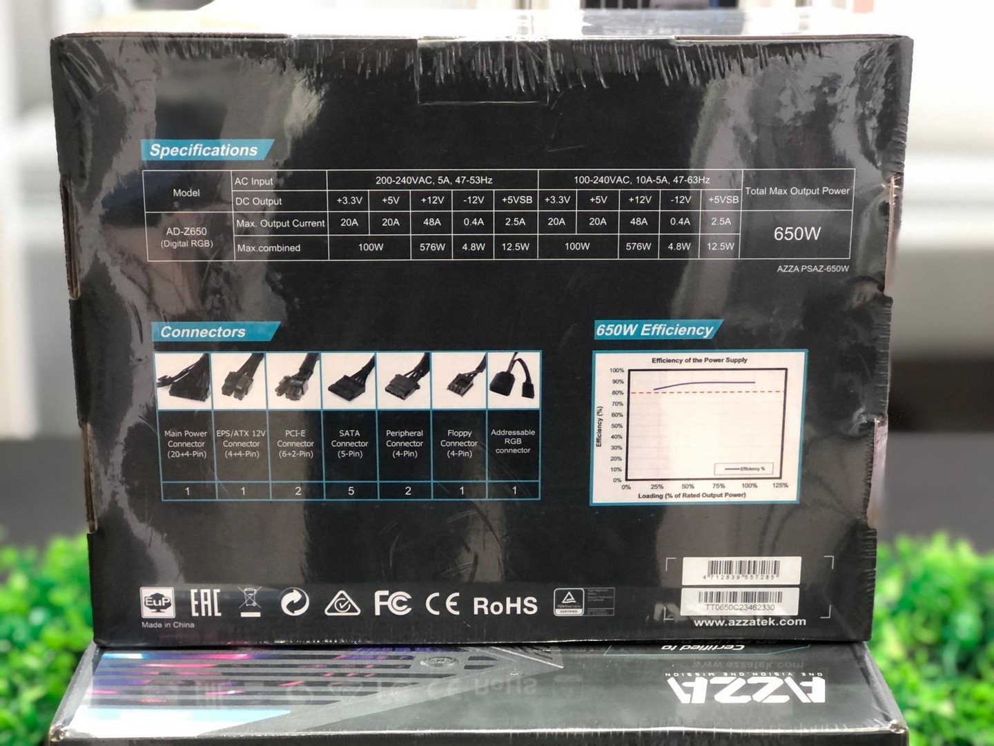 computadoras y laptops - Oferta Power Supply Azza 80 Plus Bronze ATX de 600W RGB 5