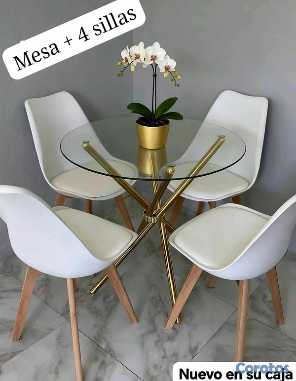 decoración y accesorios - *Juego* de *comedor* de 4 sillas  5