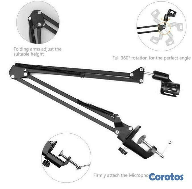camaras y audio - Soporte de mesa de microfono condensador  5