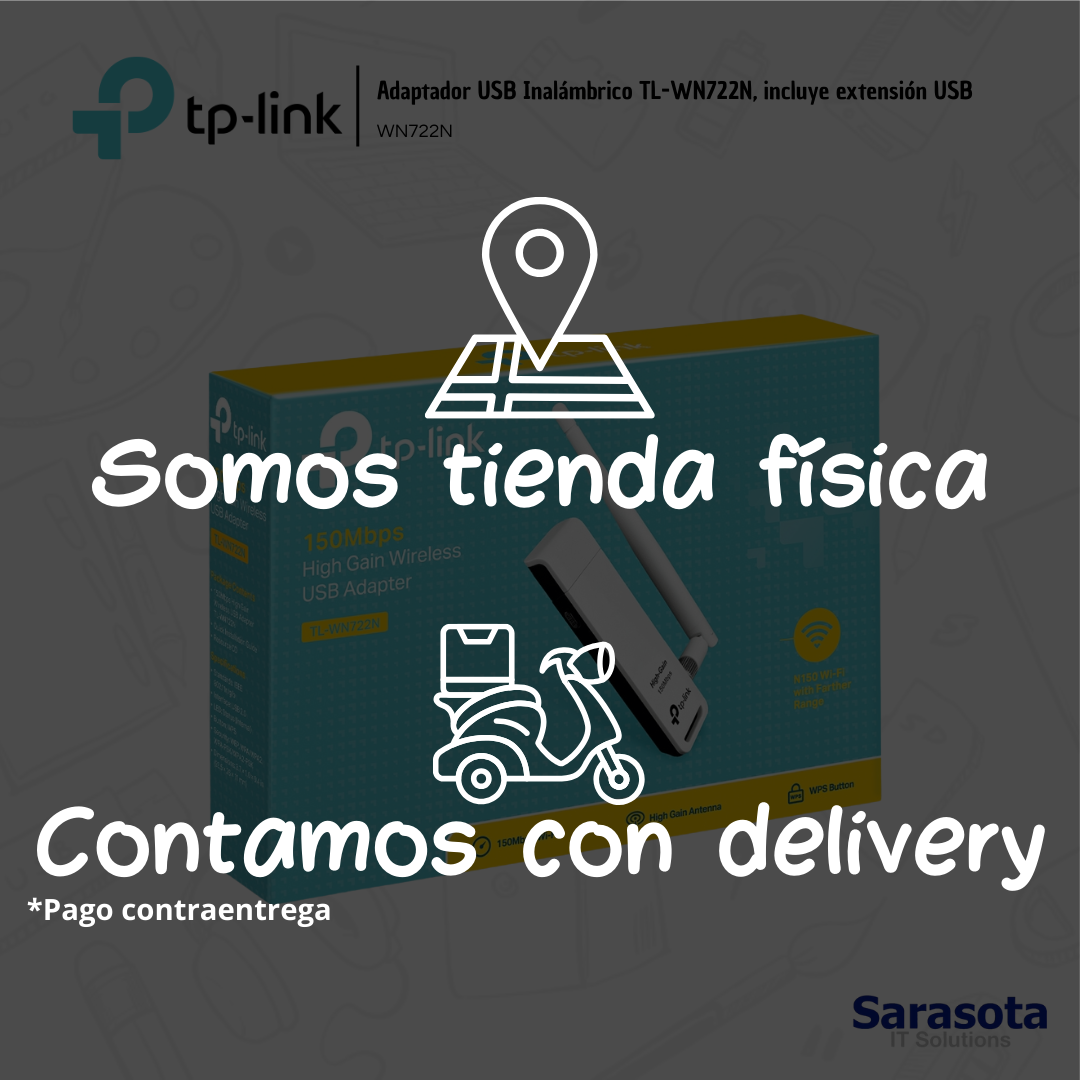 accesorios para electronica - Tp-Link Adaptador USB Inalámbrico TL-WN722N 2