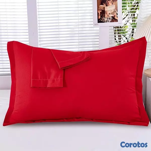 decoración y accesorios - funda de almohada en tela algodón 2 unidad  2