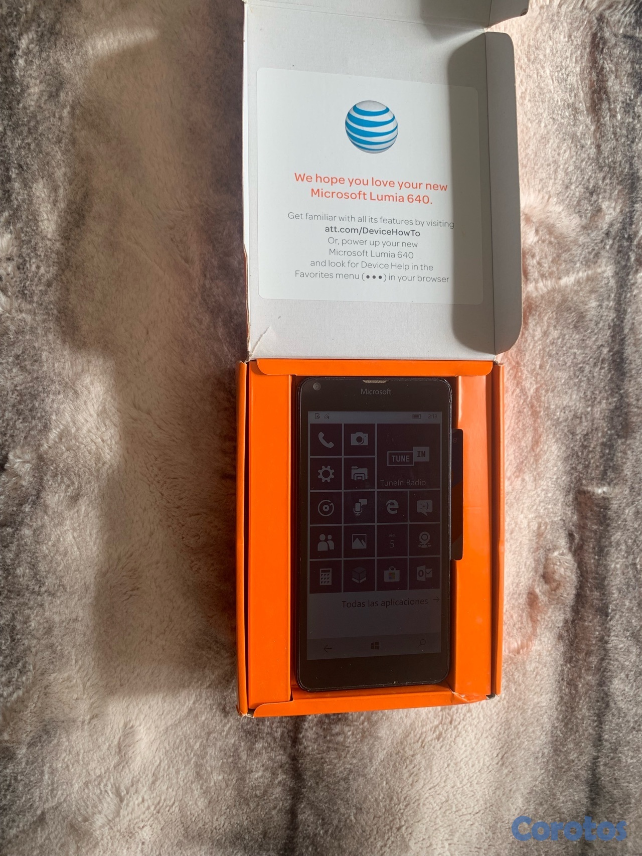 celulares y tabletas - Celular Microsoft Lumia 640 con caja y manuales (imperfecciones, lee el anuncio) 5