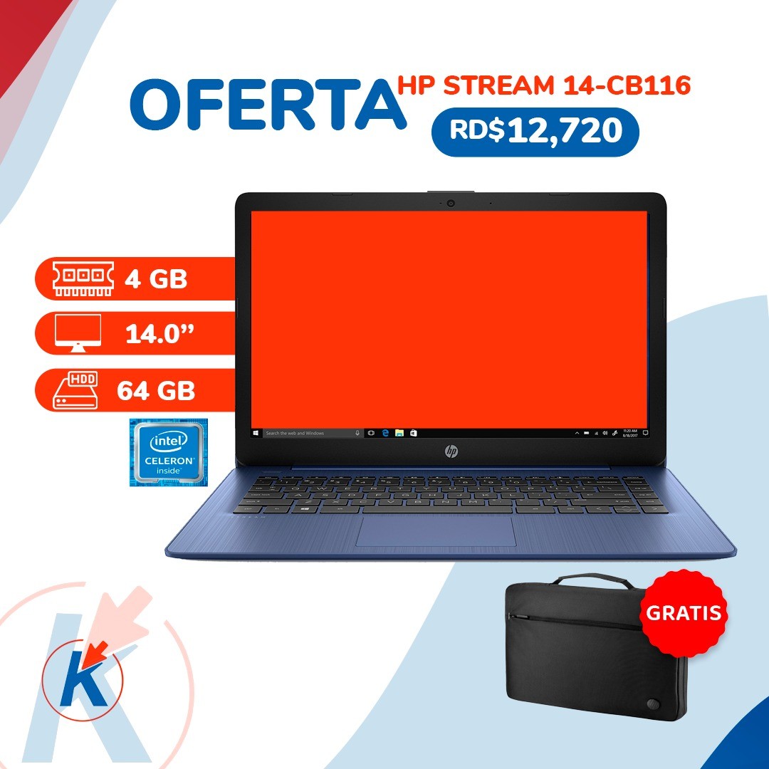 computadoras y laptops - HP STREAM 14-CB116