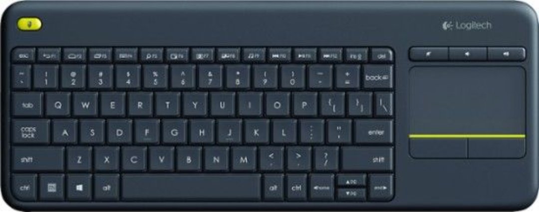 computadoras y laptops - TECLADO Y TOUCHPAD LOGITECH K400 PLUS USB WIRELESS RECEIVER 2.4GHZ WIRELESS,ESPA 1