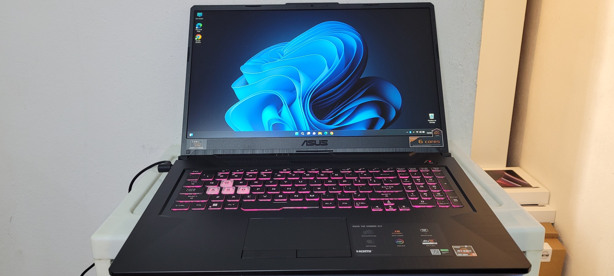 computadoras y laptops - Asus TUF Gamer 17.3 Pulg Ryzen 5 Ram 16gb DDR4 SSD 512GB GTX 1650 4gb New 3