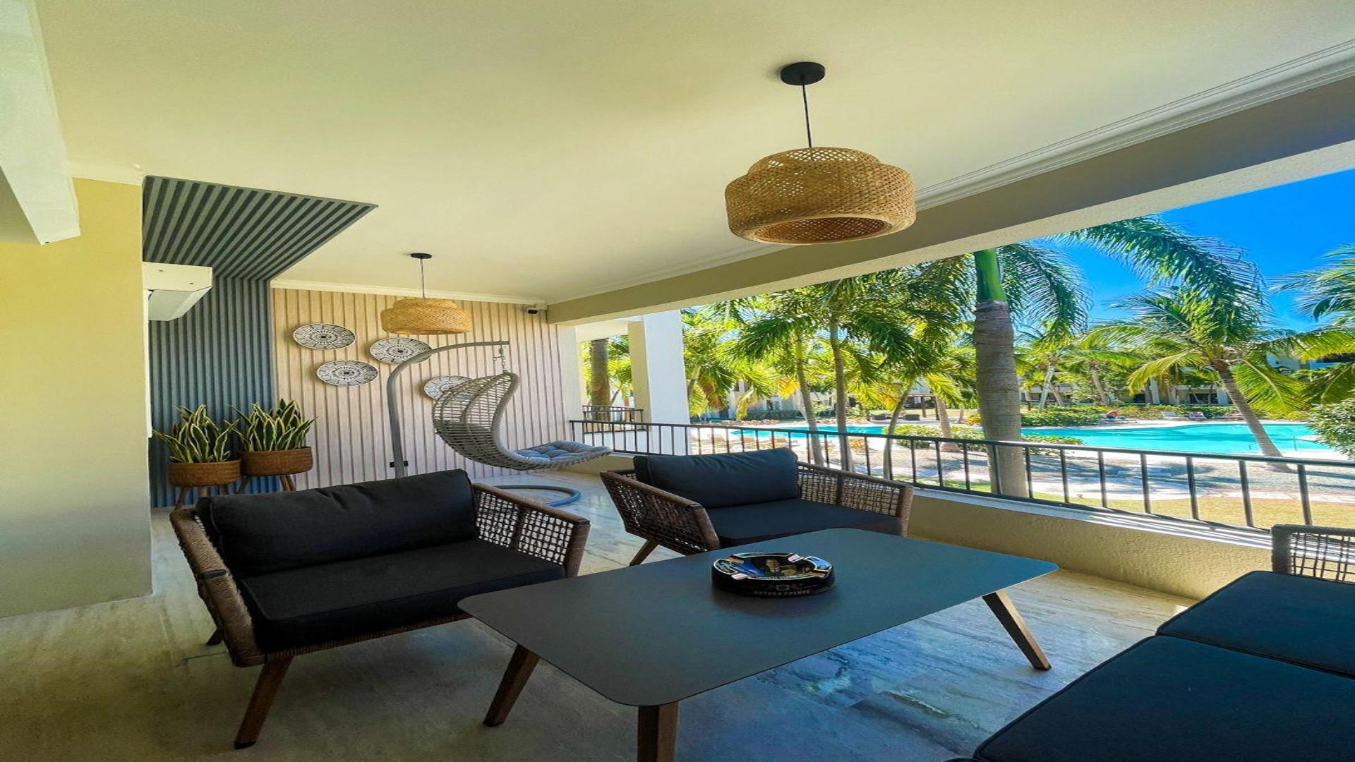 apartamentos - Apartamento Amueblado en Venta en Proyecto Aquamar en Bávaro, Punta Cana 0