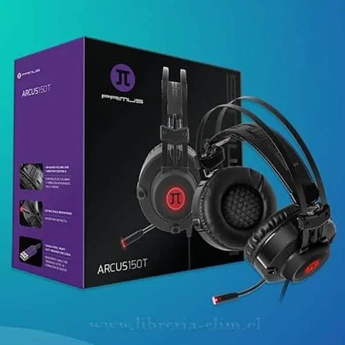 computadoras y laptops - AUDIFONO CON MICROFONO PRIMUS ARCUS 150T, GAMING, SONIDO 7.1, BANDA AJUSTABLE 