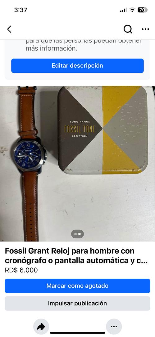 joyas, relojes y accesorios - reloj fossil  1