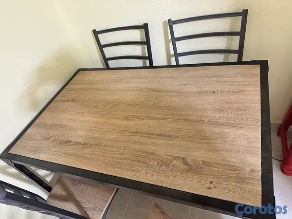 electrodomesticos - Juego de comedor 4 silla en Hierro 3
