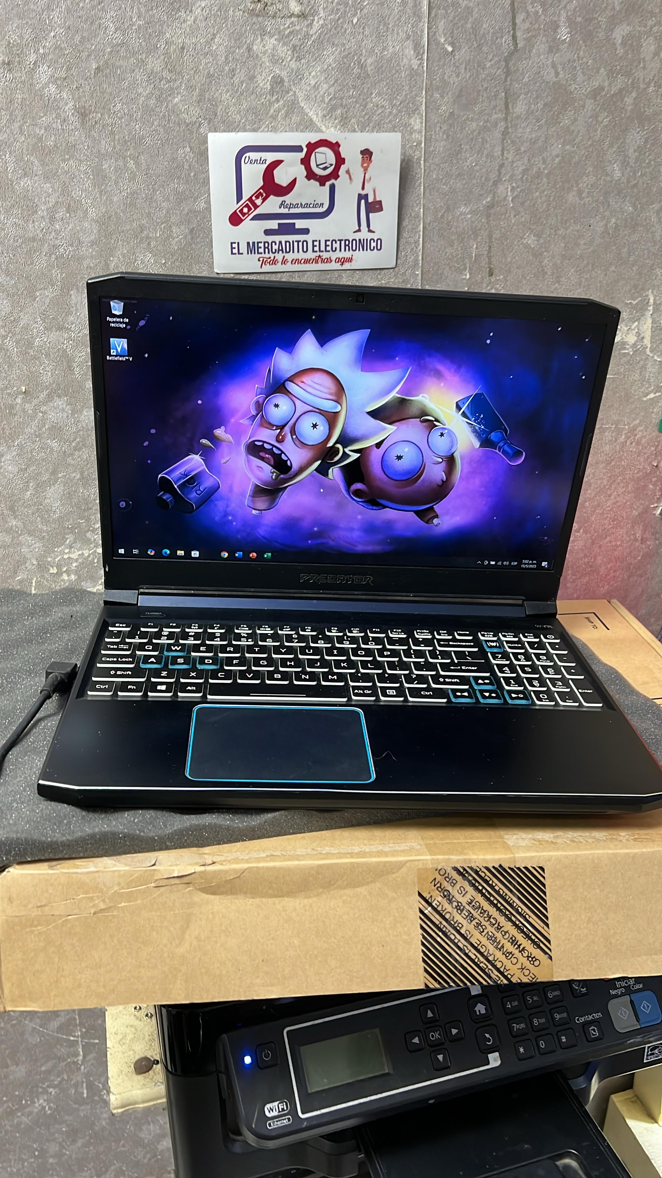 computadoras y laptops - Laptop Acer Predator I7 9na/16gb/ssd250/GTX1660TI 0
