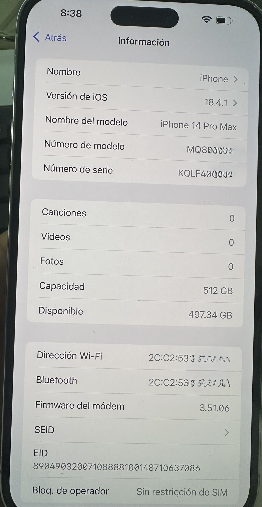 celulares y tabletas - iPhone 14 Pro Max 512GB Blanco Factory Unlocked 3