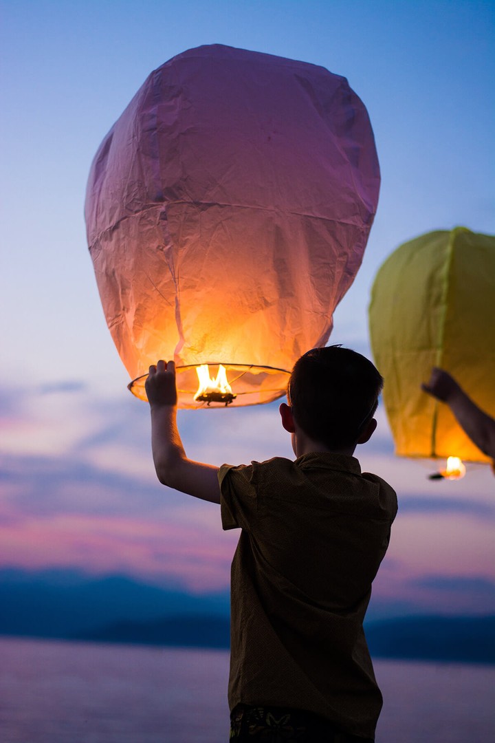 herramientas, jardines y exterior - Lámparas chinas, lámparas del deseo "Sky lanterns, wish ballon". 1