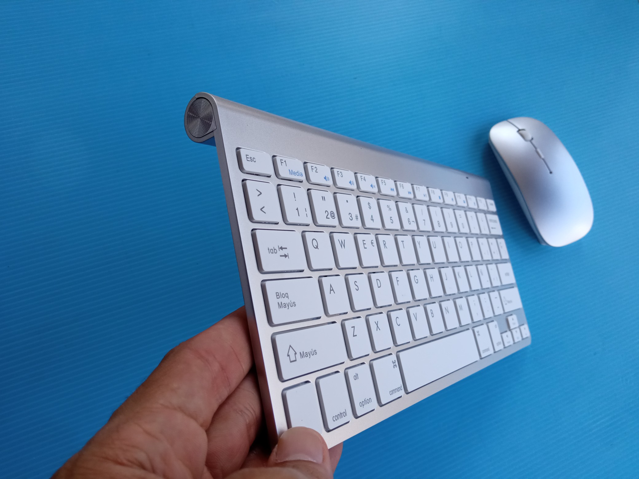 accesorios para electronica - Combo teclado y mouse inalámbrico Weibo WB-8066 4