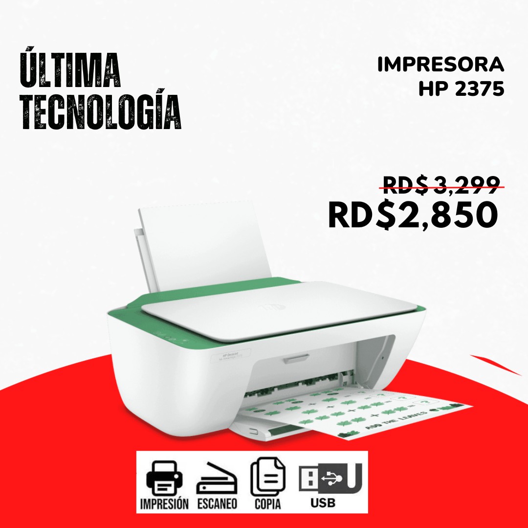 impresoras y scanners - Impresora en Oferta, HP 2375 Multifuncional Conectividad USB 1