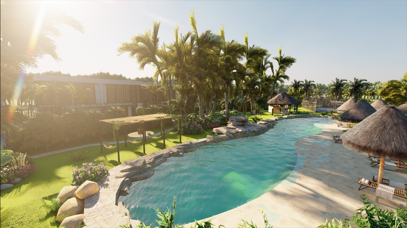 casas vacacionales y villas - Hermosas villas en venta a Veron Punta Cana  6