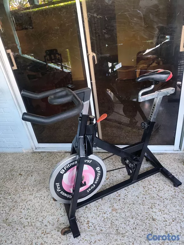 Artículos Deportivos - bicicleta spinning con botón para aumentar la fuerza soporta más de 400 libras  5