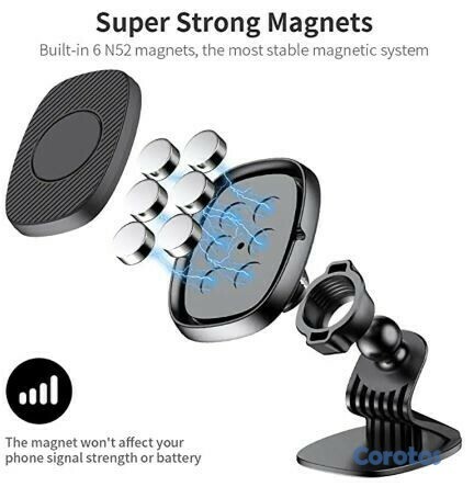 accesorios para electronica - Soporte universal de celular para carro con adhesivo CJ-16 4