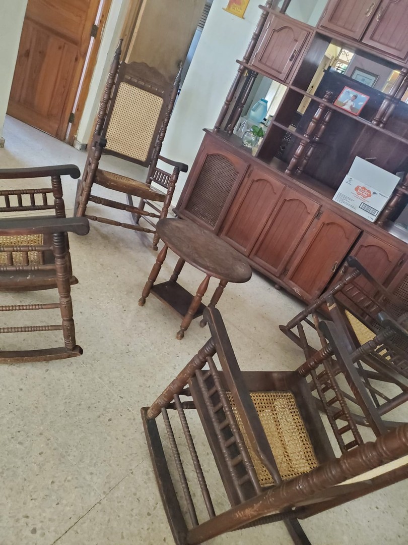 muebles y colchones - Juego de mecedoras clásico