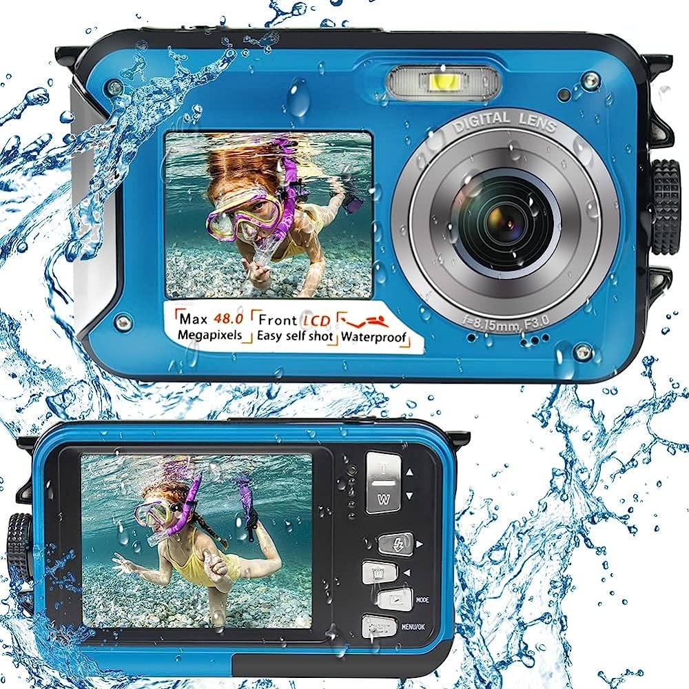 camaras y audio - OFERTA CAMARA - Double Screens Waterproof Camera 2