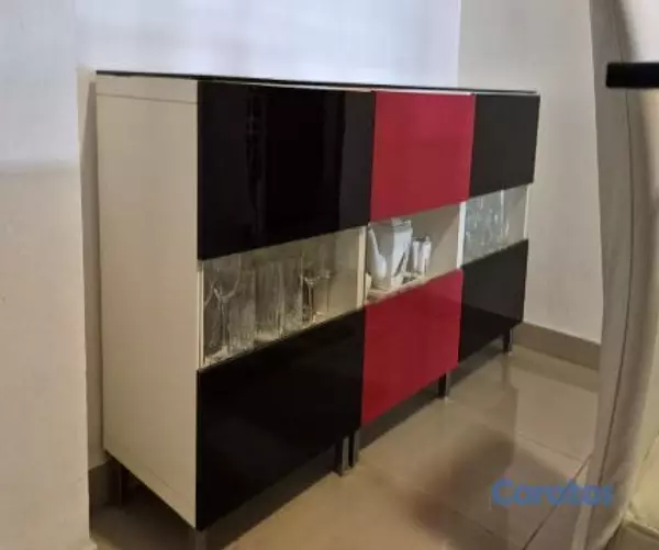 muebles y colchones - BUFETERA CON TOPE EN CRISTAL 2