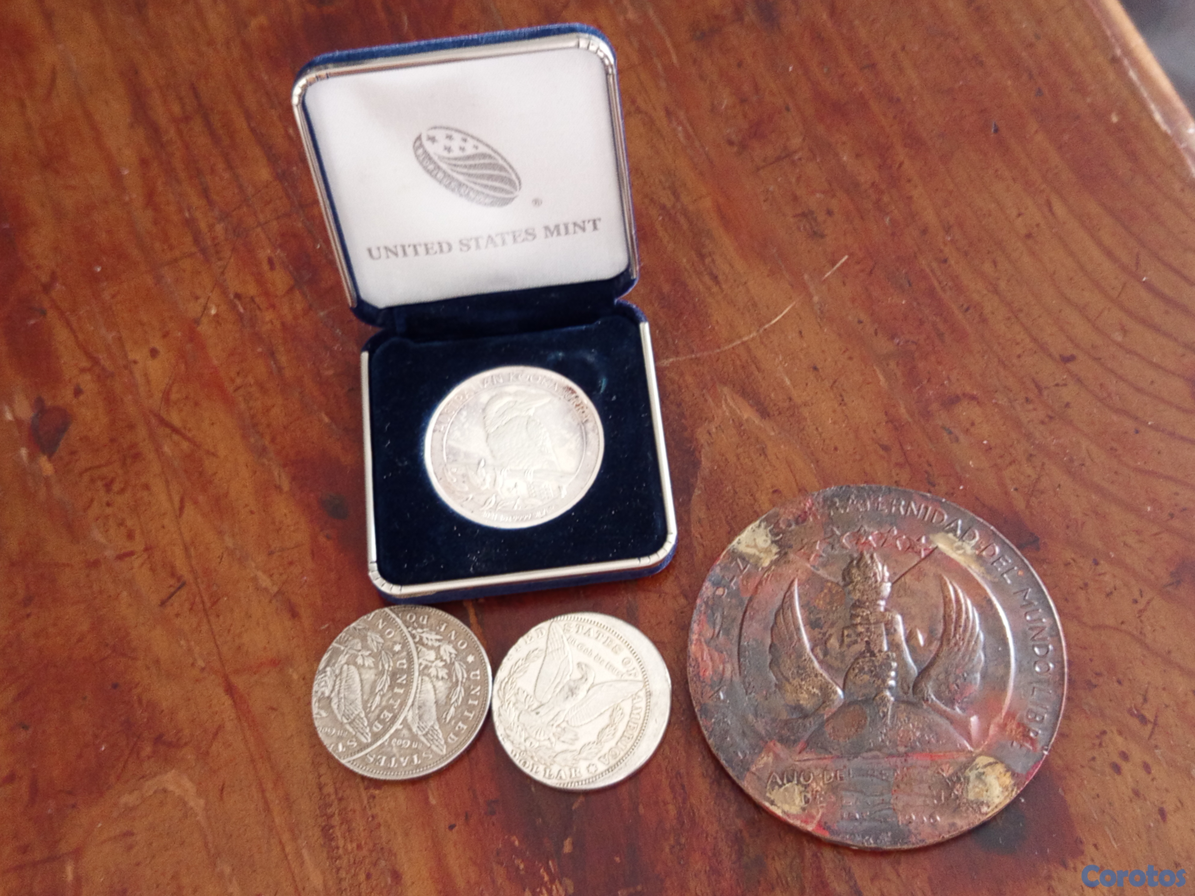 hobby y coleccion - Monedas antiguas, MORGA, REINA ISABEL Y TRUJILLO  4