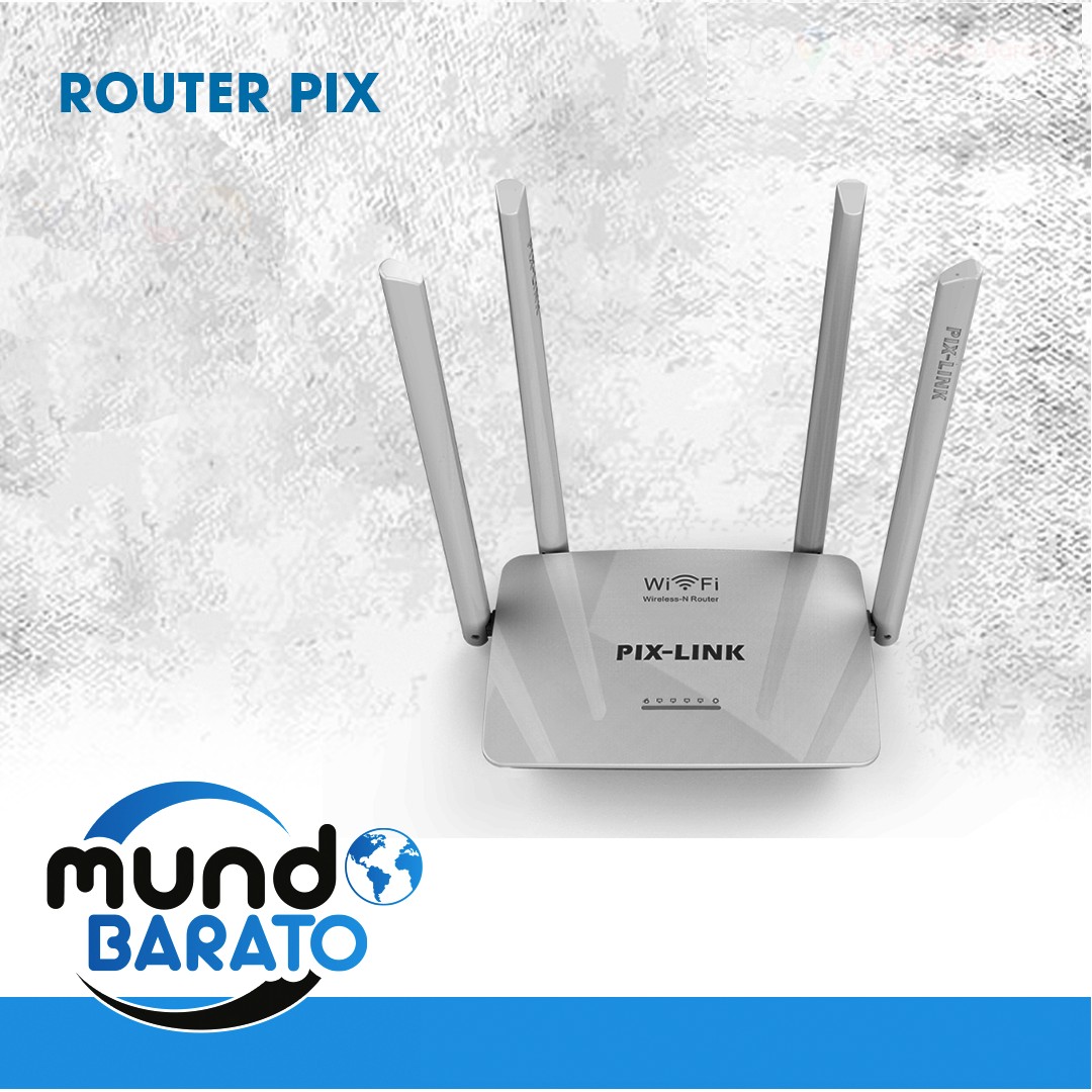 otros electronicos - Router Wifi 4 Antenas 300 Mbps Pix Link wr08 1
