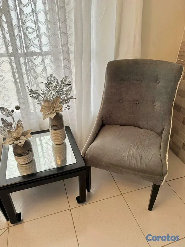 muebles y colchones - Set de Butacas Elegantes con Mesita de Centro🌿 PRE 4