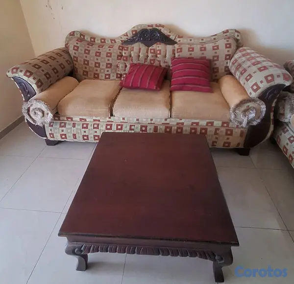 muebles y colchones - juego de muebles en Caoba  2
