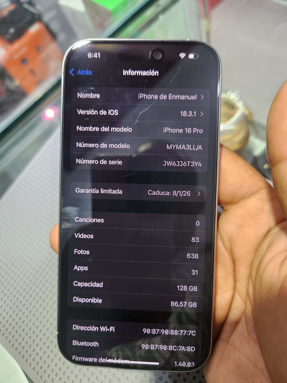 celulares y tabletas - iPhone 16 pro  5