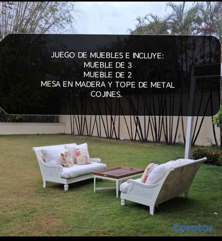 muebles y colchones - MUEBLES BLANCOS CON SU MESA,TELA IMPERMEABLE. 1