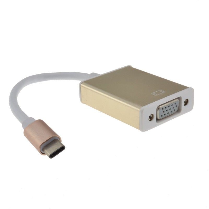 accesorios para electronica - Convertidor Tipo C USB 3.1  macho a VGA Adaptador de cable de enchufe. 0