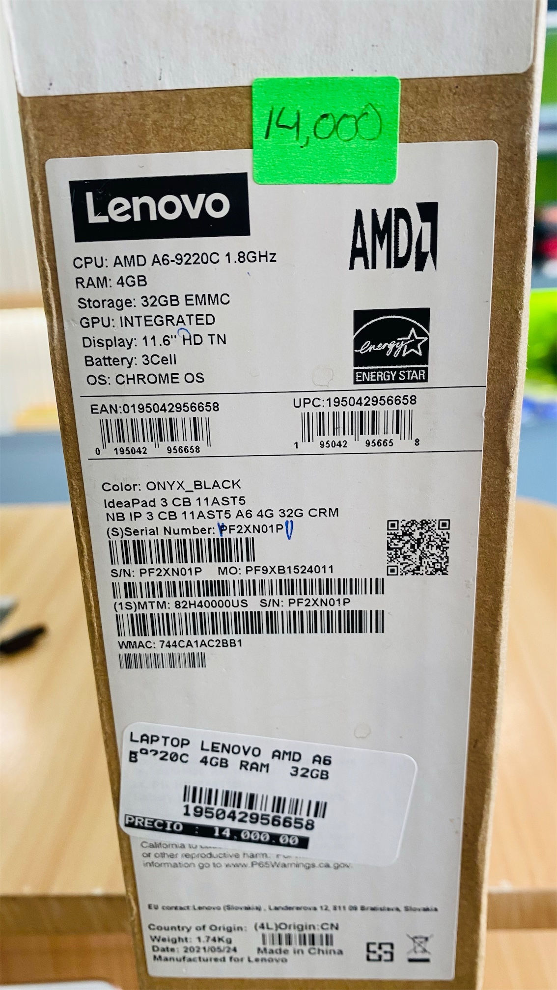 computadoras y laptops - Laptop lenovo Ideapad 3 AMD A6 4Gb de ram 32 EMMC 11.6 pulgada nueva 4