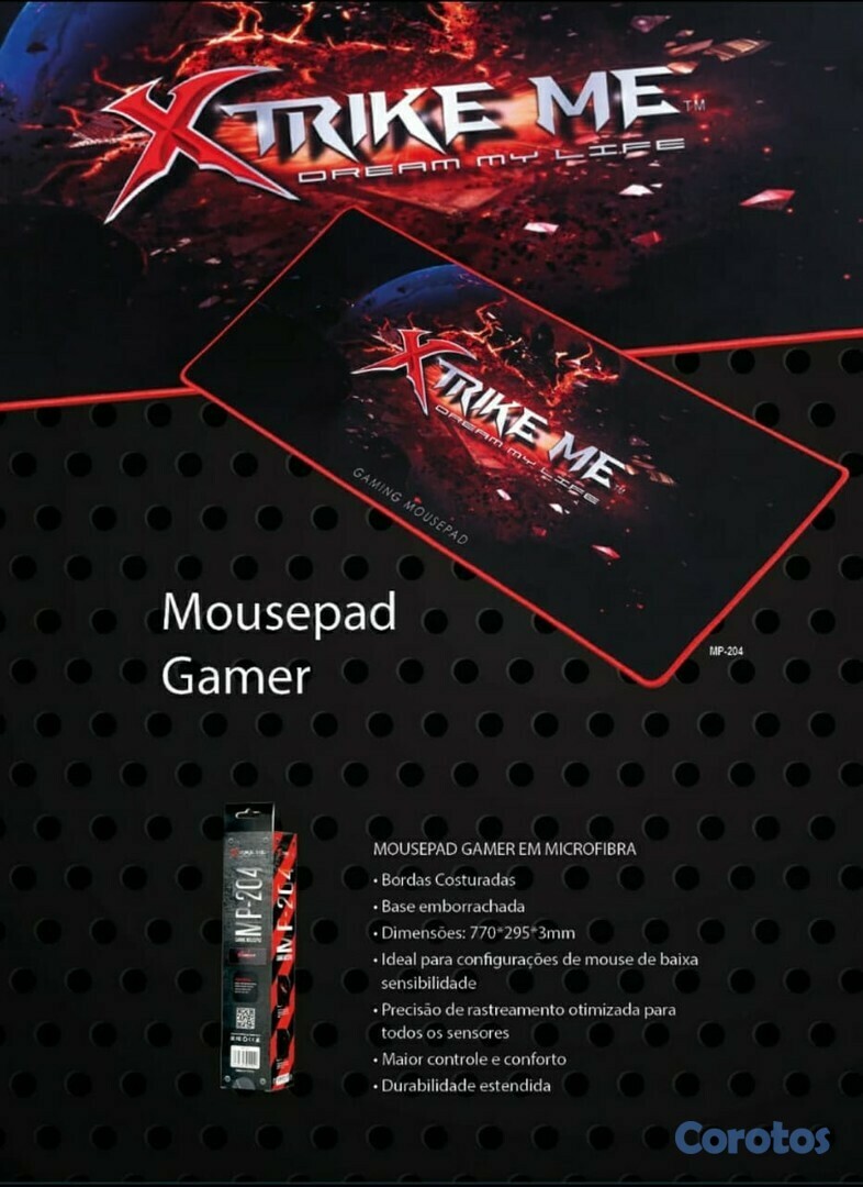 computadoras y laptops - MOUSE PAD GAMING ALTA DENSIDAD 770MM W XTRIKE ME
MP204 1