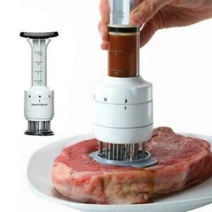 cocina - Inyector de salsas para carne profesional aguja ablandadora, sabor, bbq sazon 1