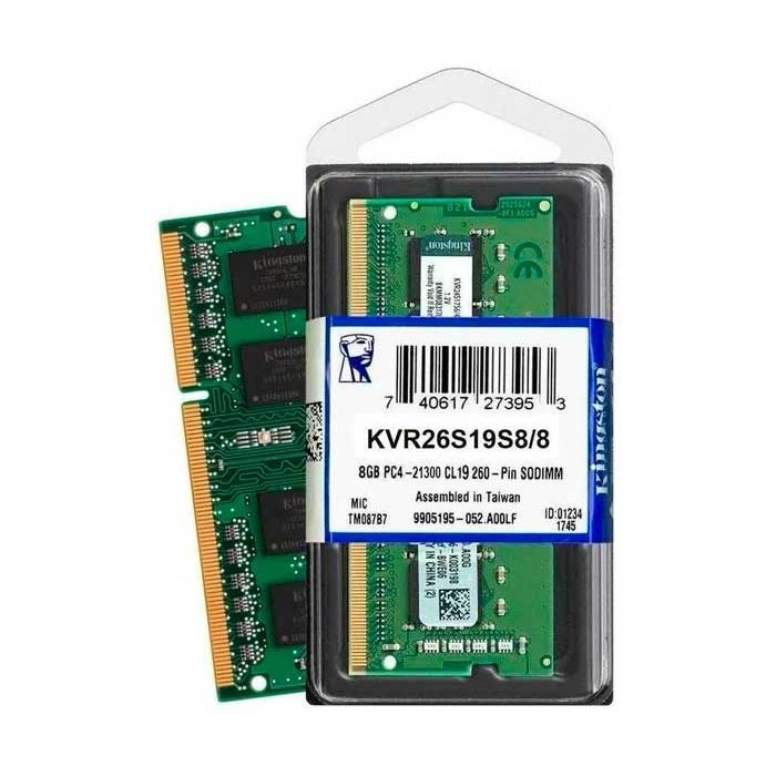 computadoras y laptops - Memorias RAM para Laptop DDR4 8GB 2666MHZ Kingston 1