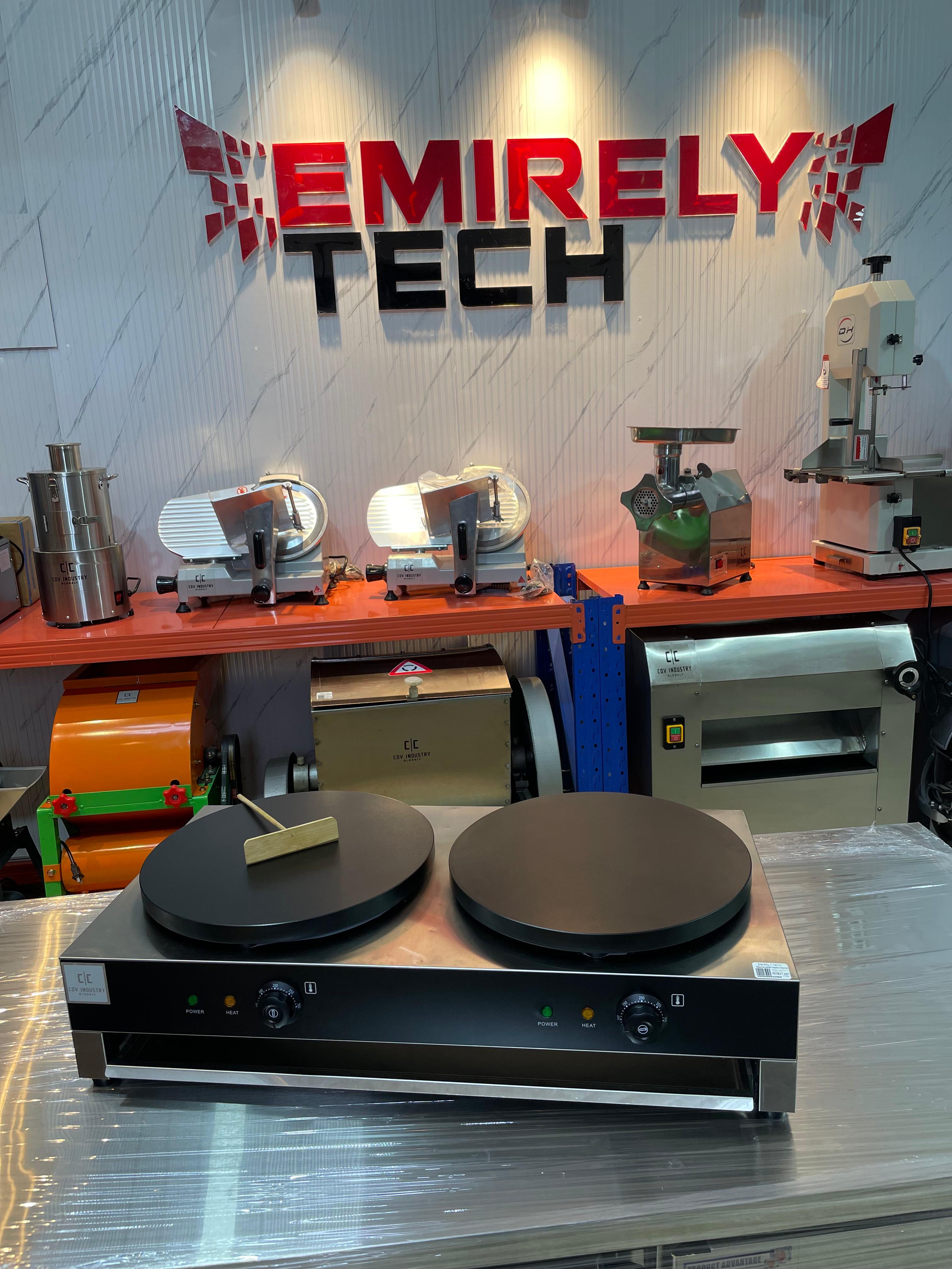 equipos profesionales - Crepera de doble parrilla para hacer crepe creps 4
