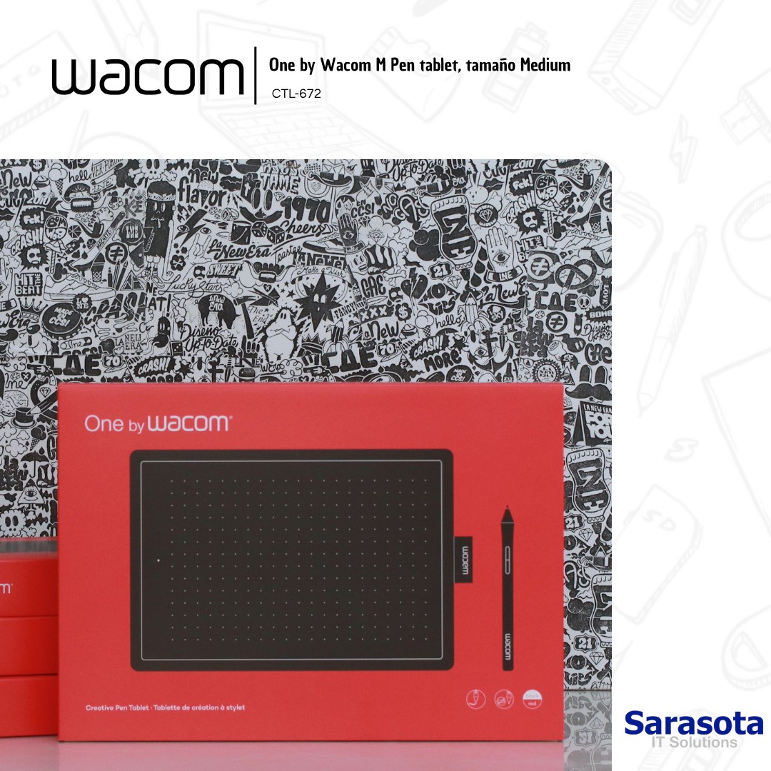 accesorios para electronica - One by Wacom Tableta Gráfica, Tamaño M 1