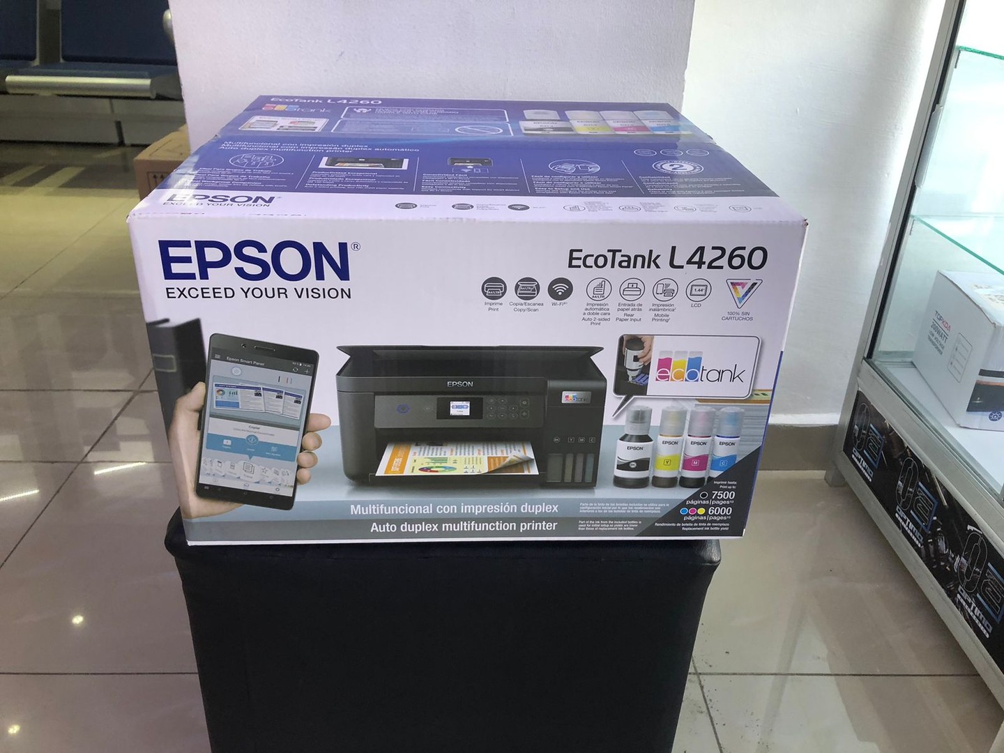 impresoras y scanners - Impresora Epson L4260 Multifuncion, Wifi y Cable USB - Pantalla LCD 1