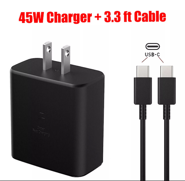 accesorios para electronica - 45W USB-C Super Fast Wall Charger / Cable For Samsung Galaxy S24 S23 & iPhone 15 2