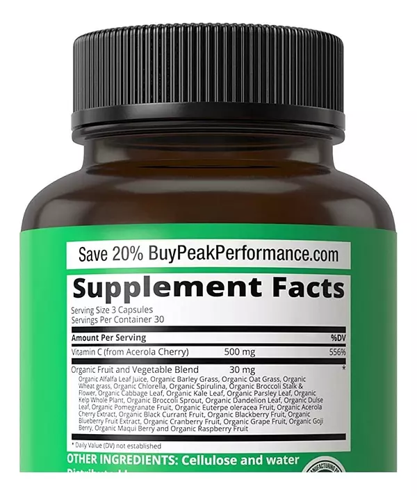 Salud y Equipamiento Médico - Vitamina C 1000 Mg 90 cap Peak 2