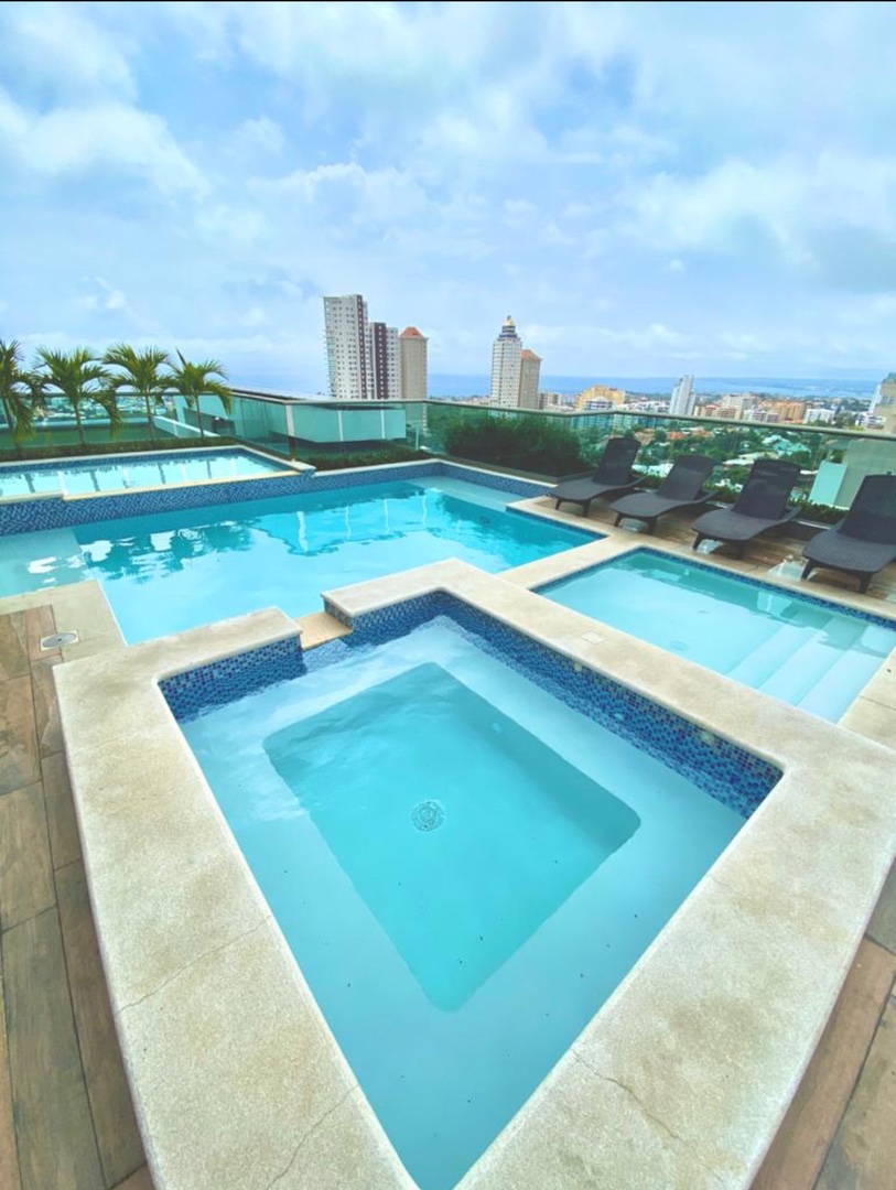 apartamentos - Apartamento lujoso 3 habitaciones con jacuzzi privado, piscina, vista al mar SD
