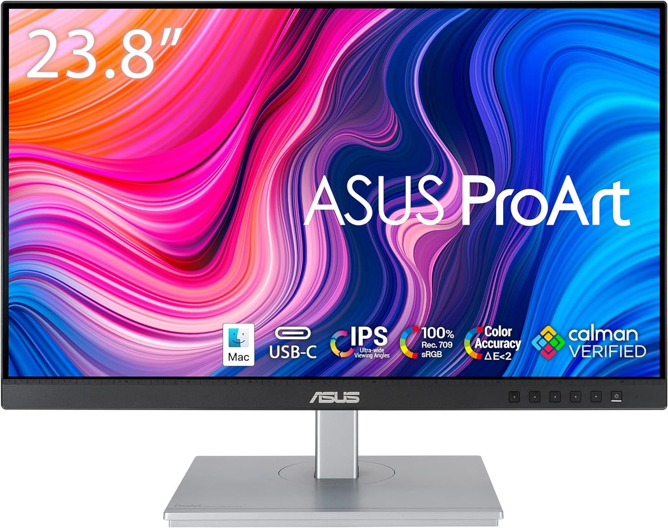 computadoras y laptops - ASUS ProArt Display PA247CV Monitor de 24 pulgadas, IPS, Full HD 1920x1080, 75Hz 1