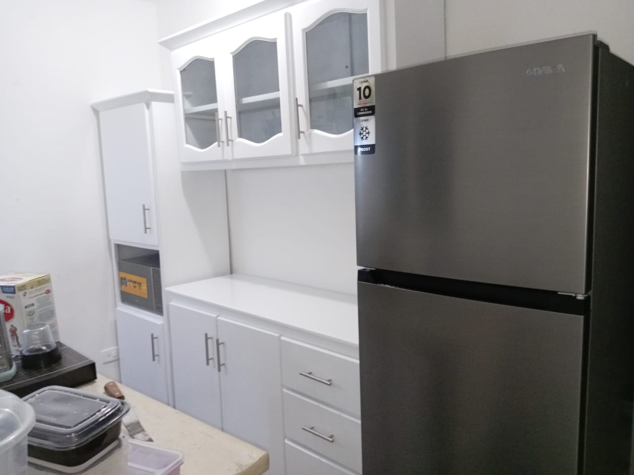 muebles y colchones - Muebles de cocina modular en blanco 