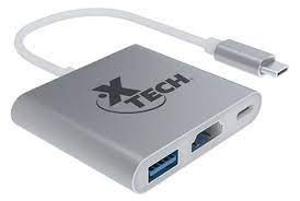 computadoras y laptops - ADAPTADOR XTECH USB TIPO C   A HDMI, USB   3.0, USB C HEMBRA, SILVER (XTC-565)