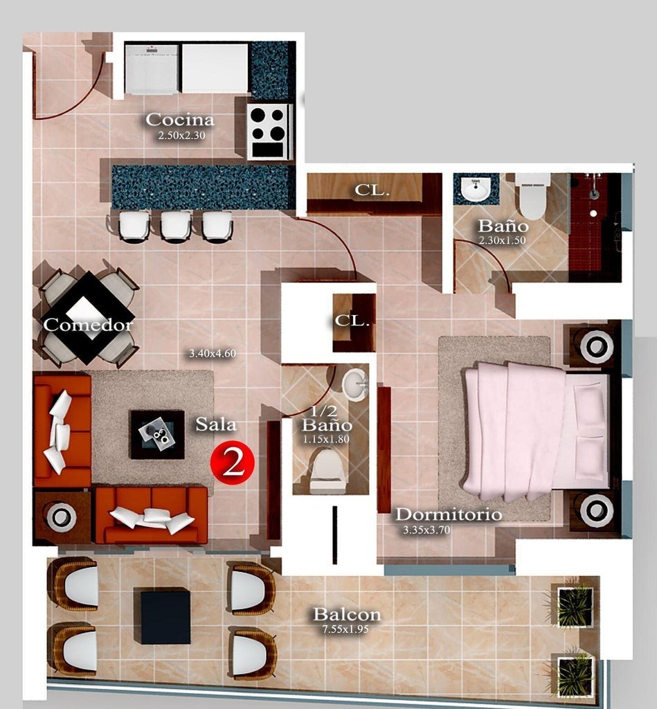 apartamentos - Proyecto de apartamentos de Una y Dos habitaciones en el sector La Julia 5