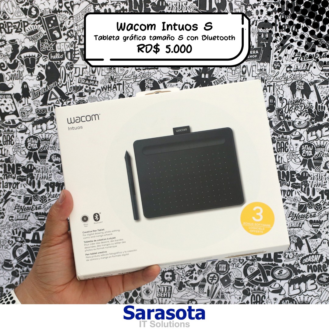 accesorios para electronica - Wacom Intuos S Bluetooth (Somos Sarasota)