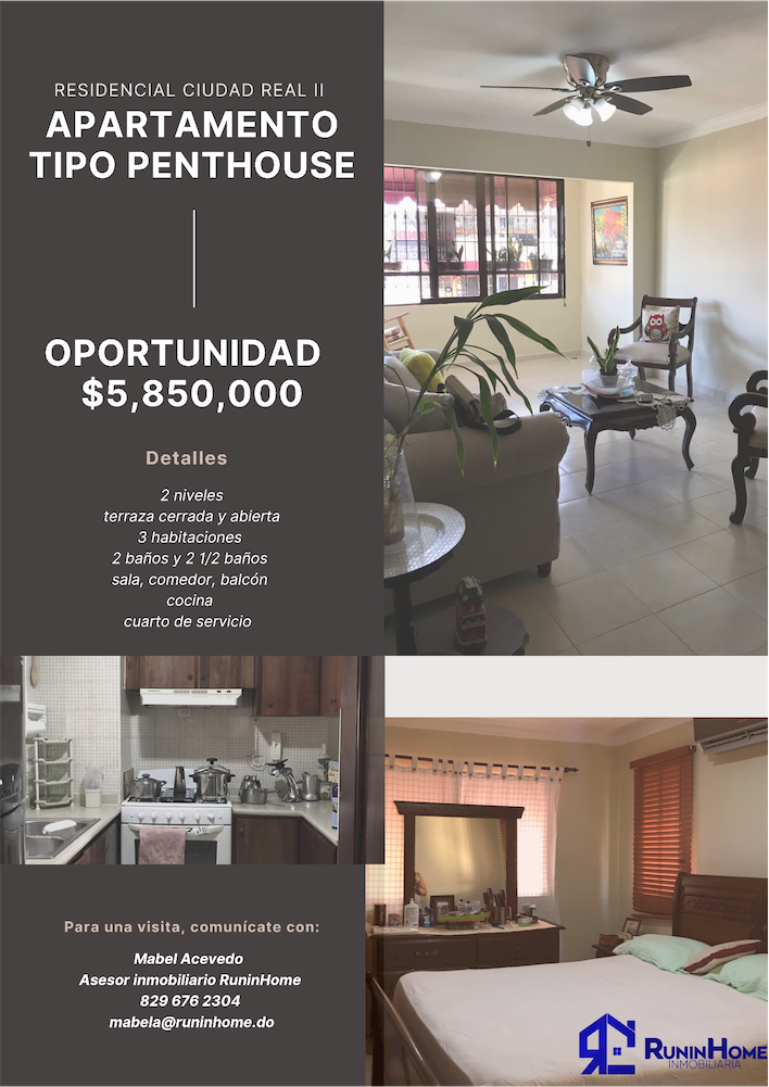 penthouses - Apartamento en venta residencial ciudad real 2 av. República de Colombia