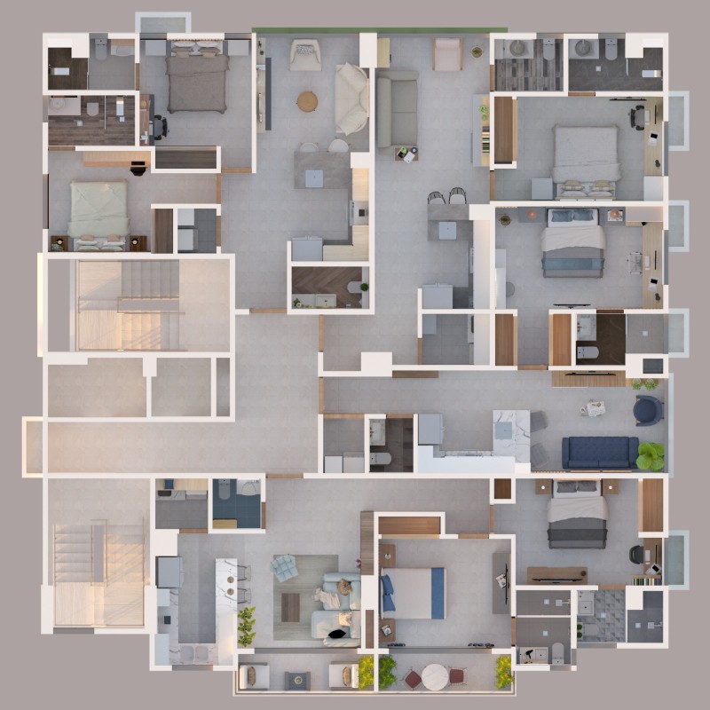 apartamentos - Proyecto en construcción de 1 y 2 Habitaciones  1