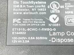 computadoras y laptops - Touch Monitor 15" ET1515L-8CWC-1-RMBQ-